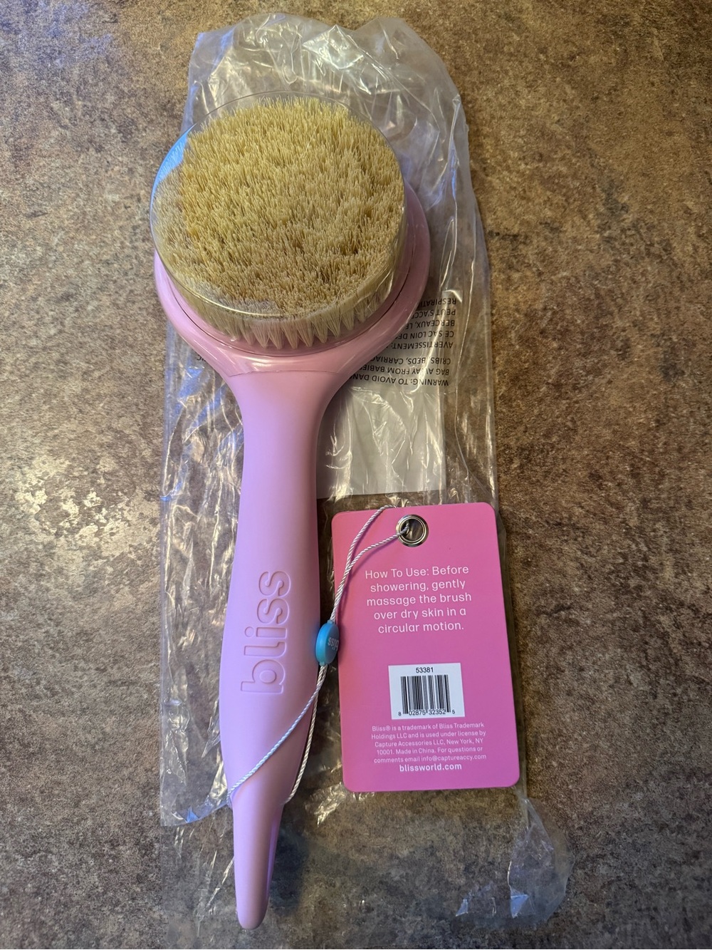 NWT Bliss Soft Touch Body Brush